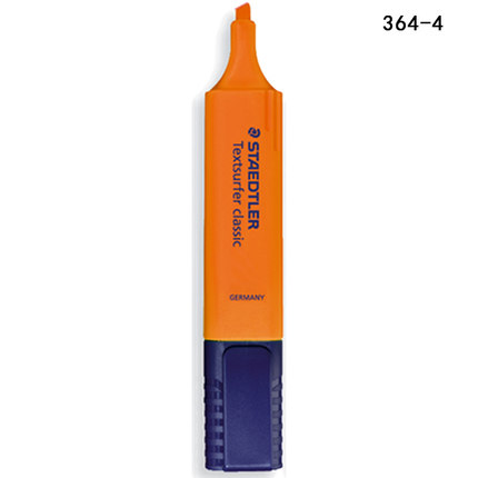 施德楼(STAEDTLER)364-4(橘色)喷墨隐形荧光笔