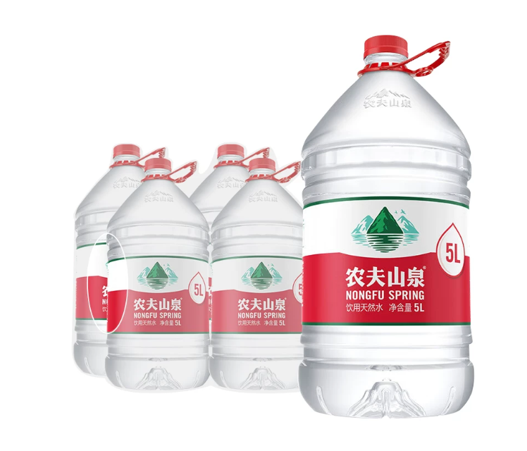 农夫山泉(NONGFU SPRING)5L*4桶塑膜包天然水