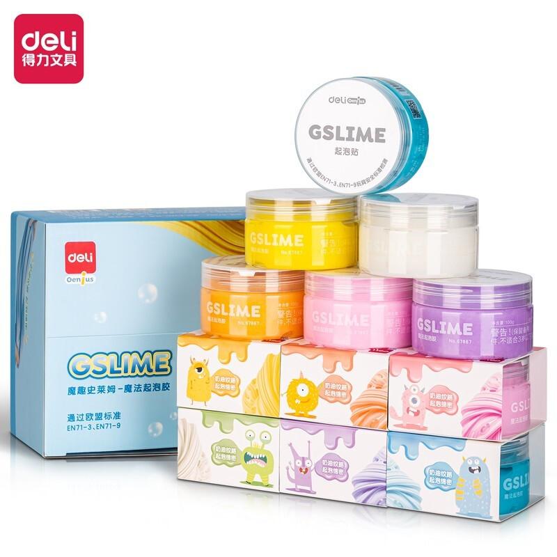 得力(deli)67867(混色)魔法起泡胶(罐)