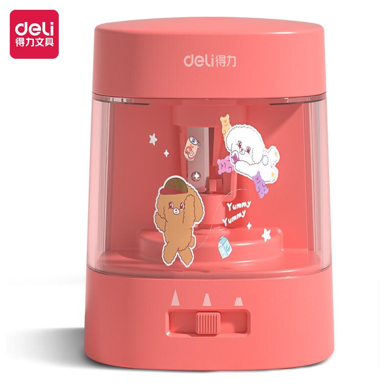 得力(deli)68658A(红色)电动卷笔刀(个)