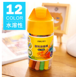 得力(deli)72054-12色旋转油画棒(混)