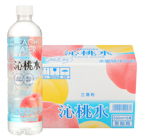三得利(Suntory)沁桃水550ml*15瓶/箱