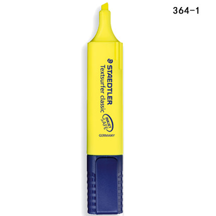 施德楼(STAEDTLER)364-1(黄)喷墨隐形荧光笔