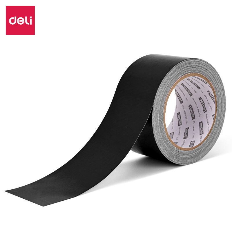 得力(deli)52005(黑色)布基胶带60mm*20m*230μm(1卷/热缩) - 得力(deli)