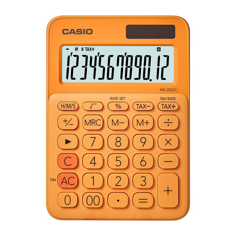 卡西欧(CASIO)MS-20UC(橙色)少女计算器