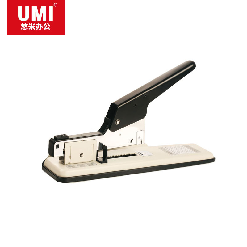 悠米(UMI)重型厚层订书机,2-100页 B03401X 黑+白
