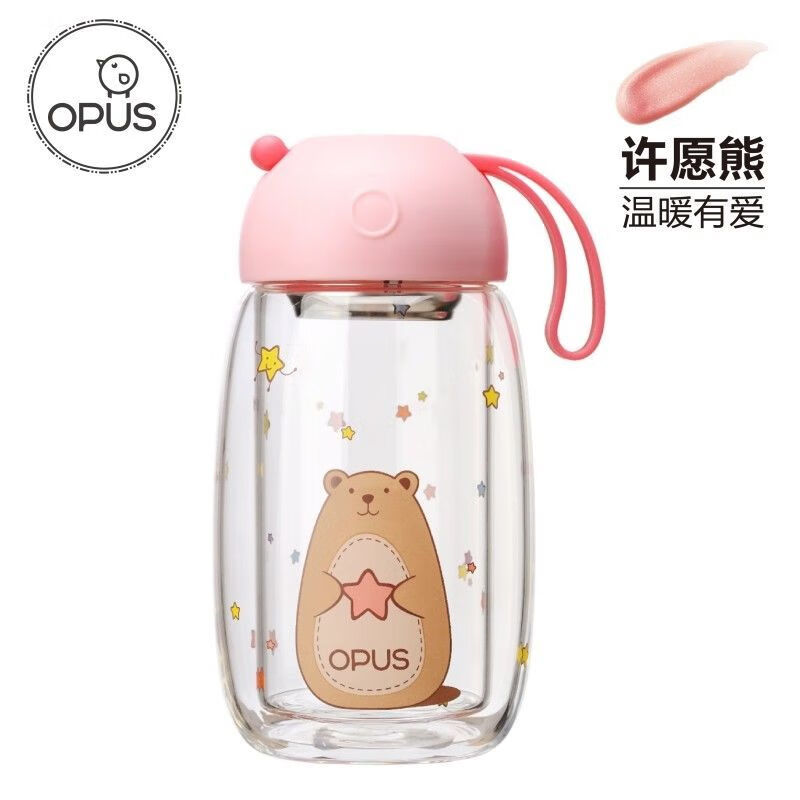 OPUS 双层小Q玻璃杯 230ML 许愿熊 - OPUS