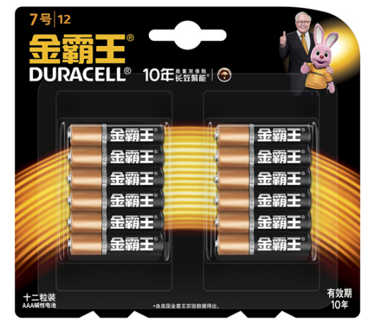 金霸王(Duracell) 電池7號12節裝
