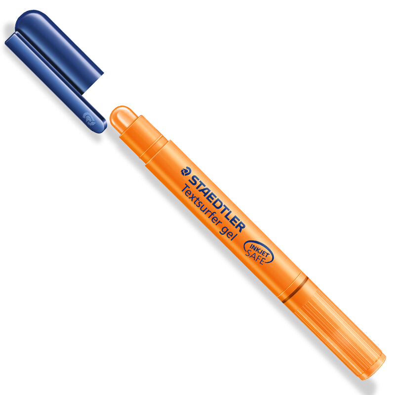 施德楼(STAEDTLER)264-4(橘)旋转式啫喱荧光笔