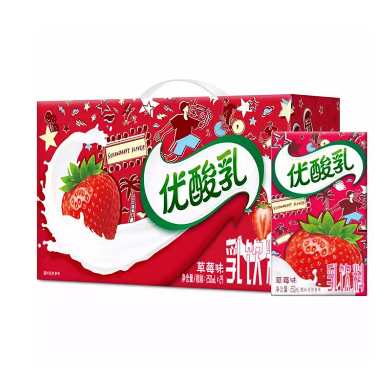 伊利 草莓优酸乳250ML*24 - 伊利