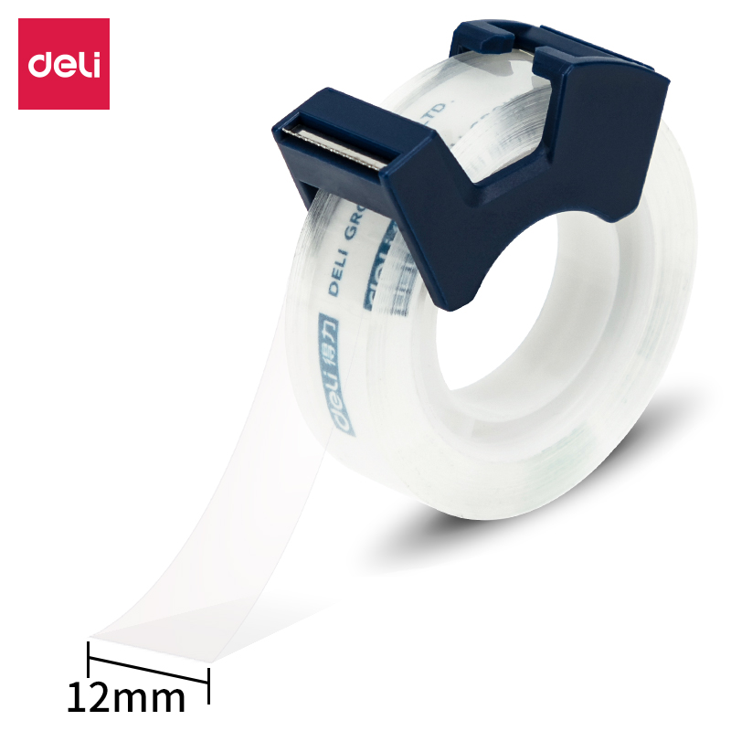 得力(deli)30123高透文具胶带套装12mm*25Y*38um(高透)(1卷/卡) - 得力(deli)