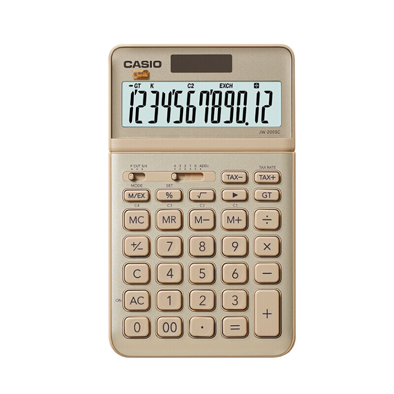 卡西欧(CASIO)时尚办公 JW200-SC-GD(金)
