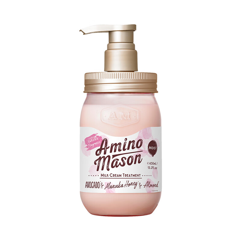 阿蜜浓梅森(Amino mason)氨基酸植物精粹润泽护发素(樱花)450ml