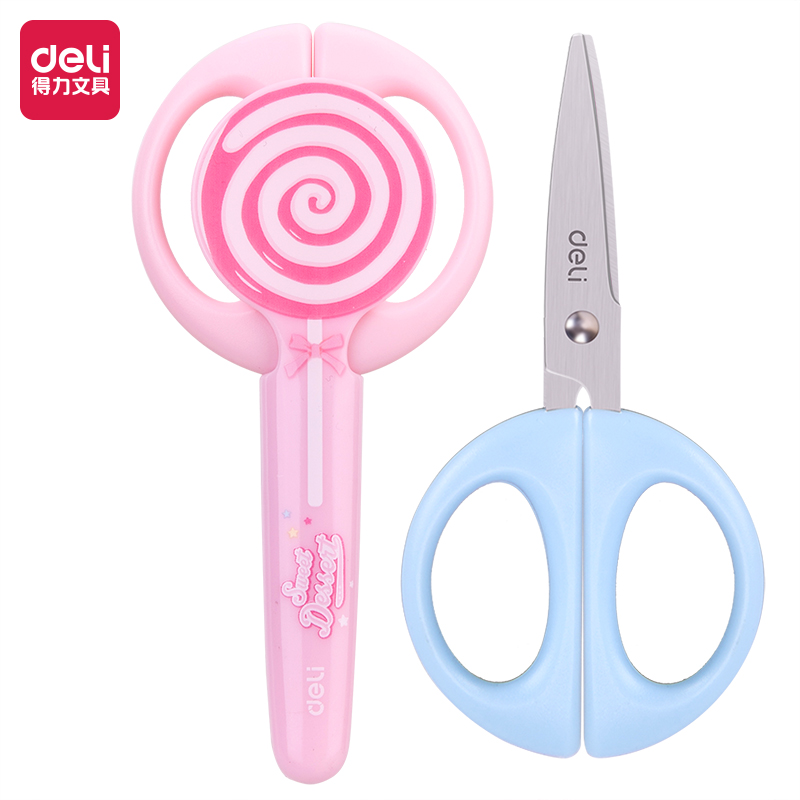 得力(deli)6069(蓝色)卡通剪刀