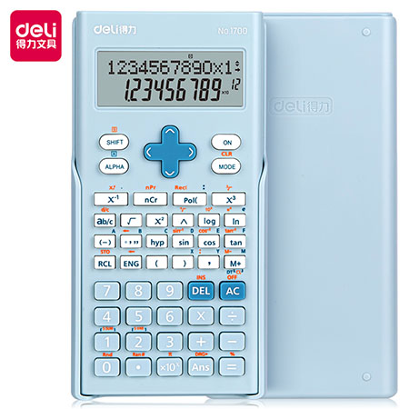 得力(deli)1700(浅蓝色)函数型计算器