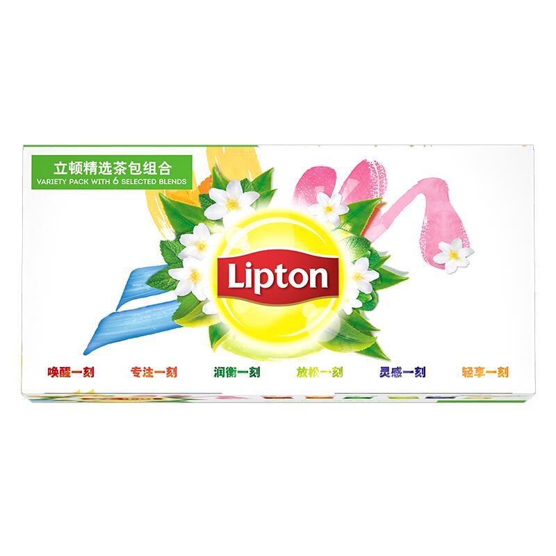 立顿(Lipton)精选茶包组合A80 12X(60X2G+10X1.5G+10X1.8G)