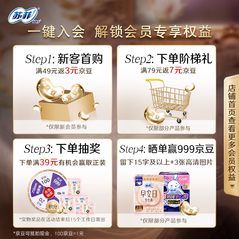 苏菲(Sofy)14p裸感S贵族迷你卫生巾175mm - 苏菲(Sofy)