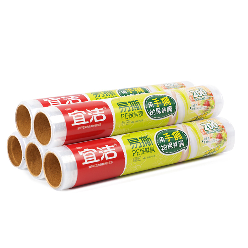 宜洁(yekee)Y-9355易撕PE保鲜膜25cm*25cm;200张 - 宜洁(yekee)