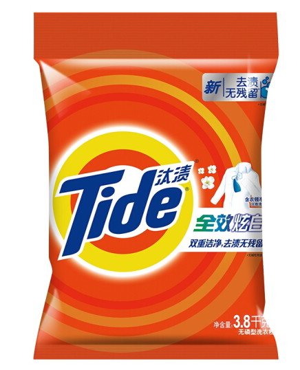 汰渍(Tide)全效炫白洗衣粉 3.8kg