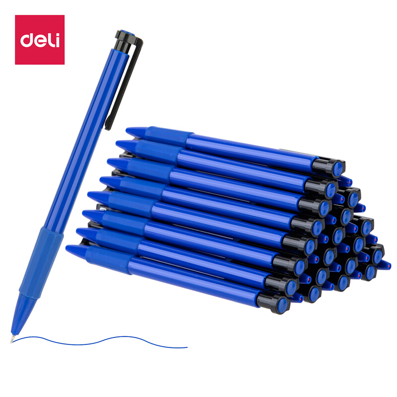 得力(deli)6546S中油笔0.7mm(蓝)
