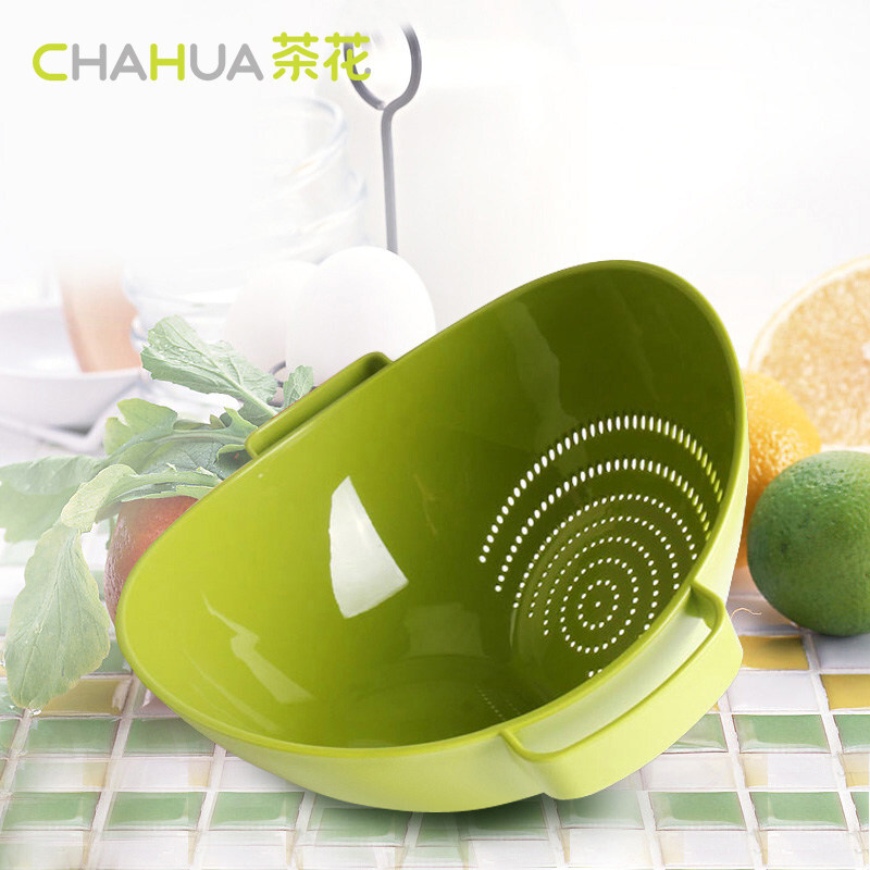 茶花 A35002双立筛1个(黄色 绿色 紫色)颜色随机发 - 茶花