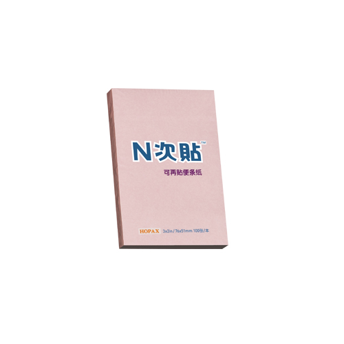 N次贴(STICKN)31002(粉红色)标准型模造便条纸76x51mm,100张/本