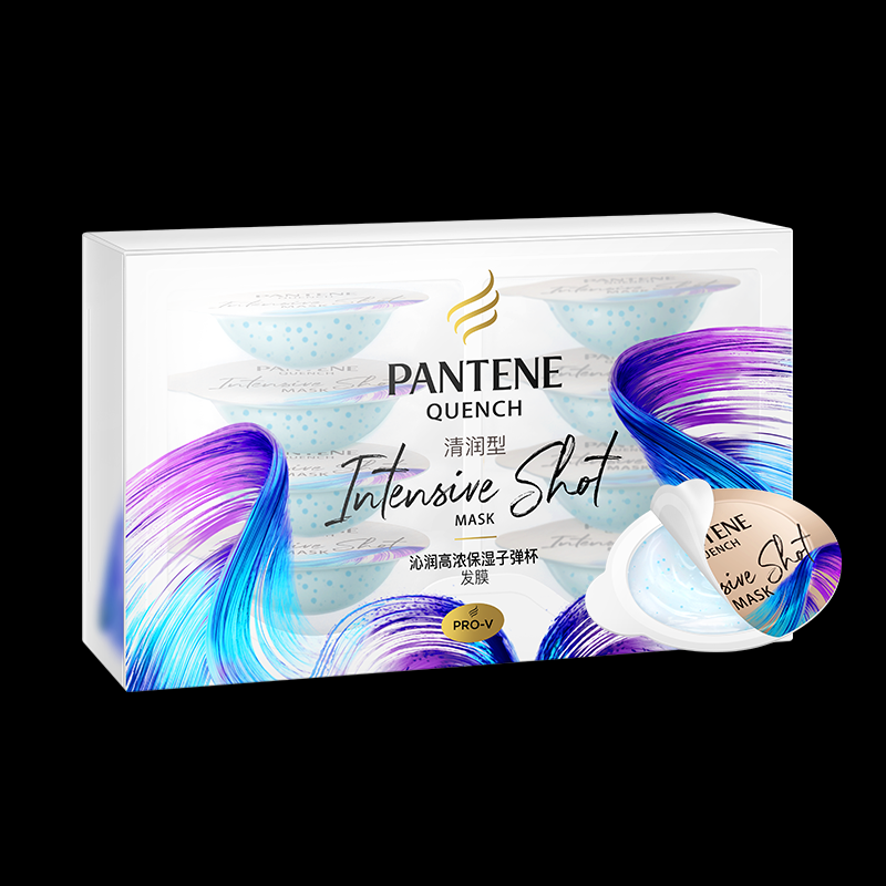 潘婷(PANTENE)沁润保湿子弹杯发膜-清润型(12MLX8)