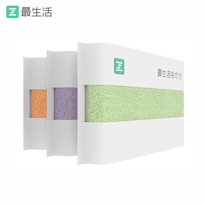 最生活(a-life)A-1193全棉A类抗菌洁面巾76*34CM颜色随机120G - 最生活(a-life)