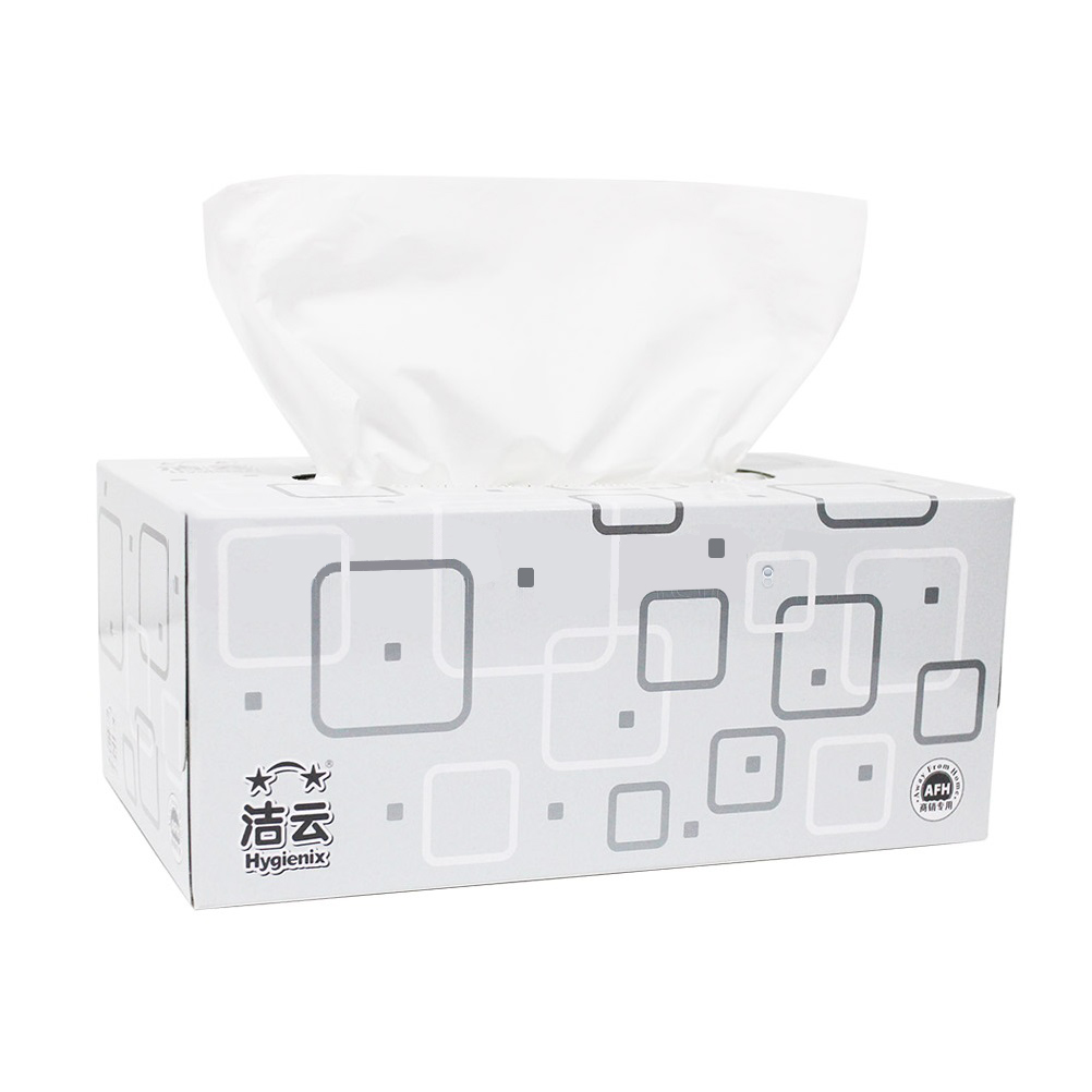 商用-洁云(Hygienix)136114盒装面纸-150+30抽
