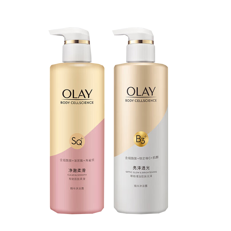 玉兰油(OLAY)500ml莹亮臻护+500ml紧致臻护沐浴露套装 - 宝洁-玉兰油(OLAY)