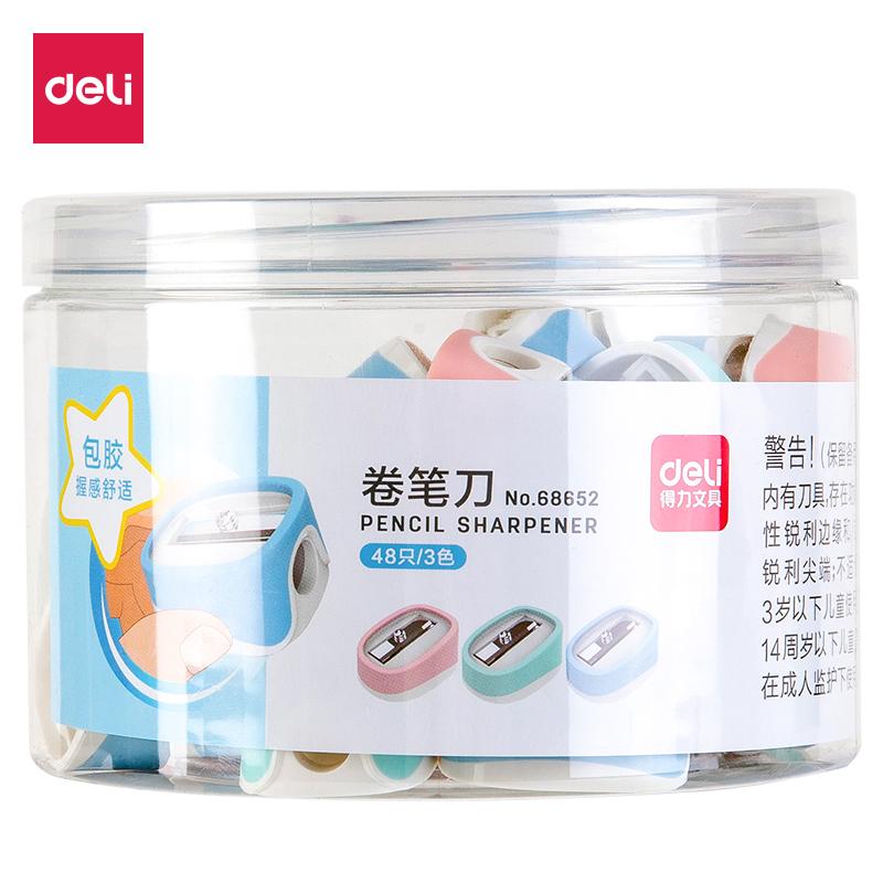 得力(deli)68652(混色)卷笔刀(48只/桶)