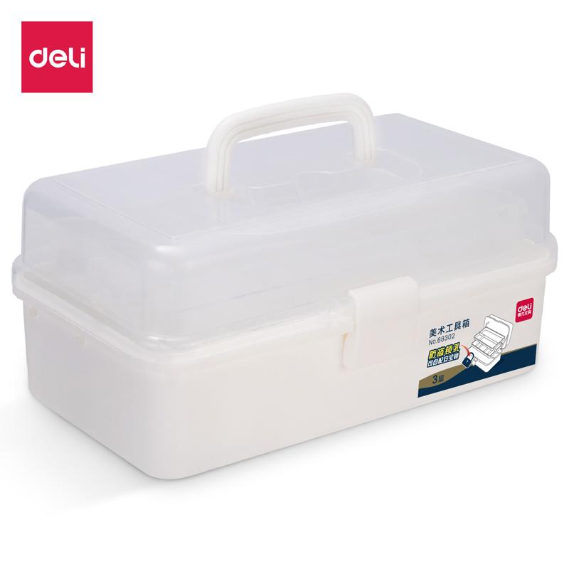 得力(deli)68302(白色)中号美术工具箱