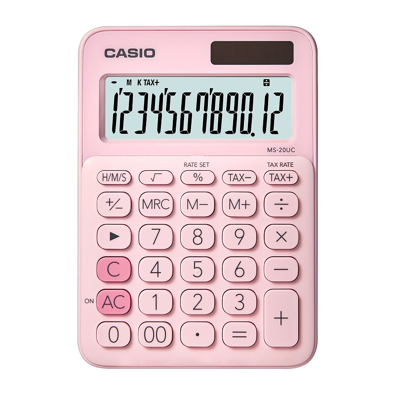 卡西欧(CASIO)MS-20UC(粉色)少女计算器