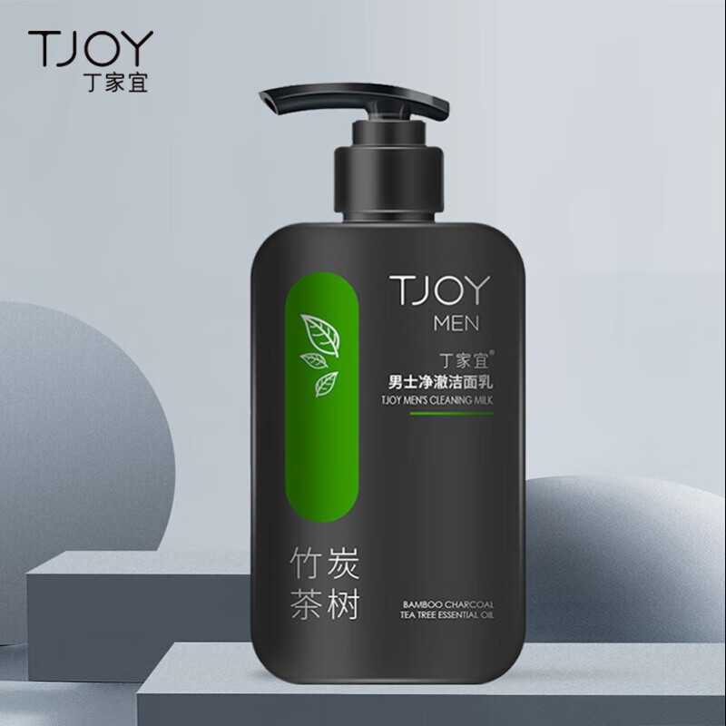 丁家宜(TJOY)男士清爽净澈洁面乳200g