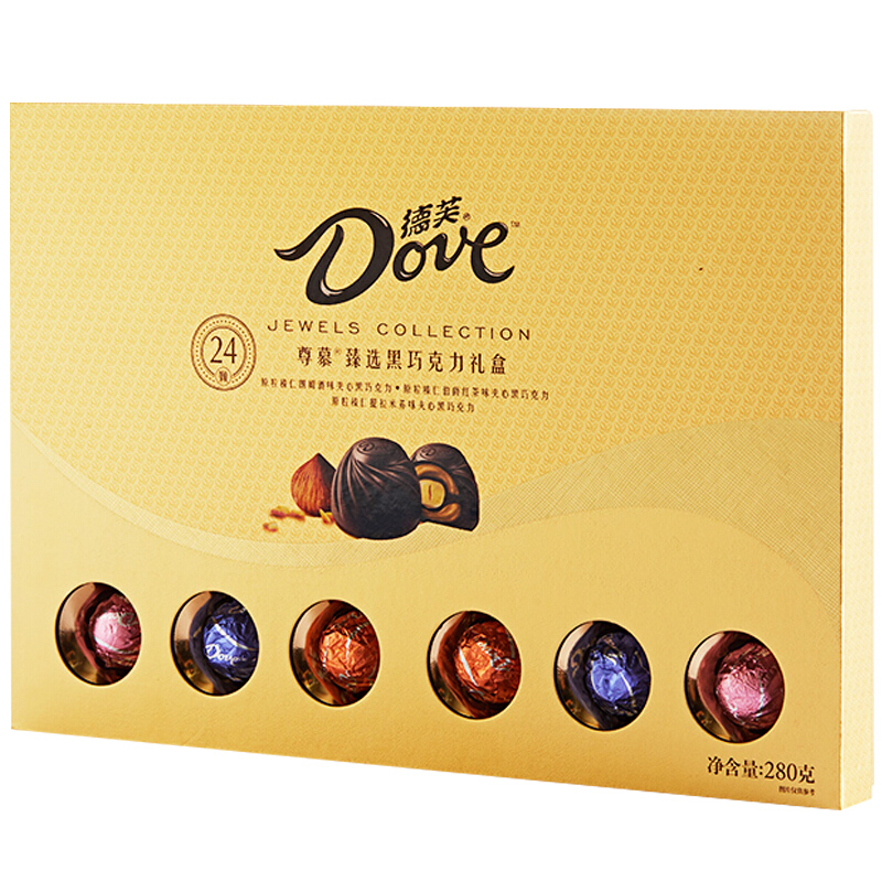 德芙(DOVE)尊慕巧克力礼盒装280克 - 德芙(DOVE)