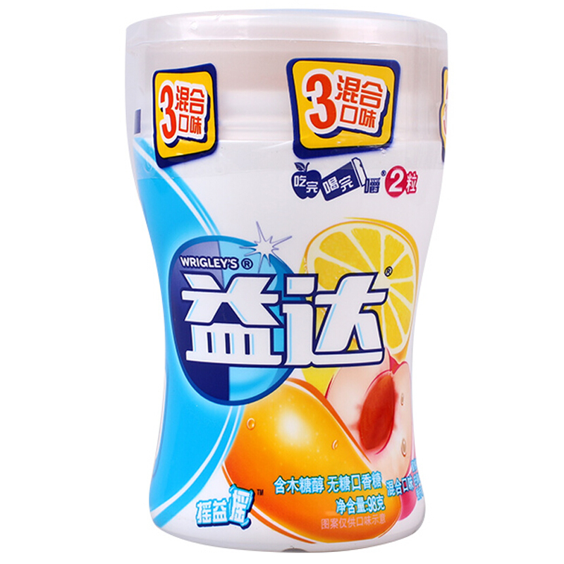 益达(Extra)混合水果70粒98g 瓶装
