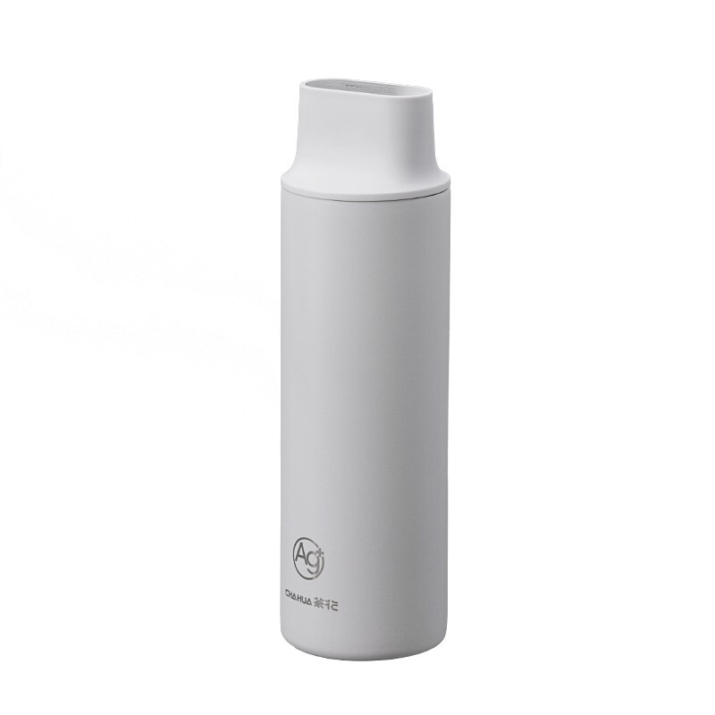 茶花 53017欧铂兹锐享不锈钢保温杯300ml(黑色 白色)颜色随机发 - 茶花