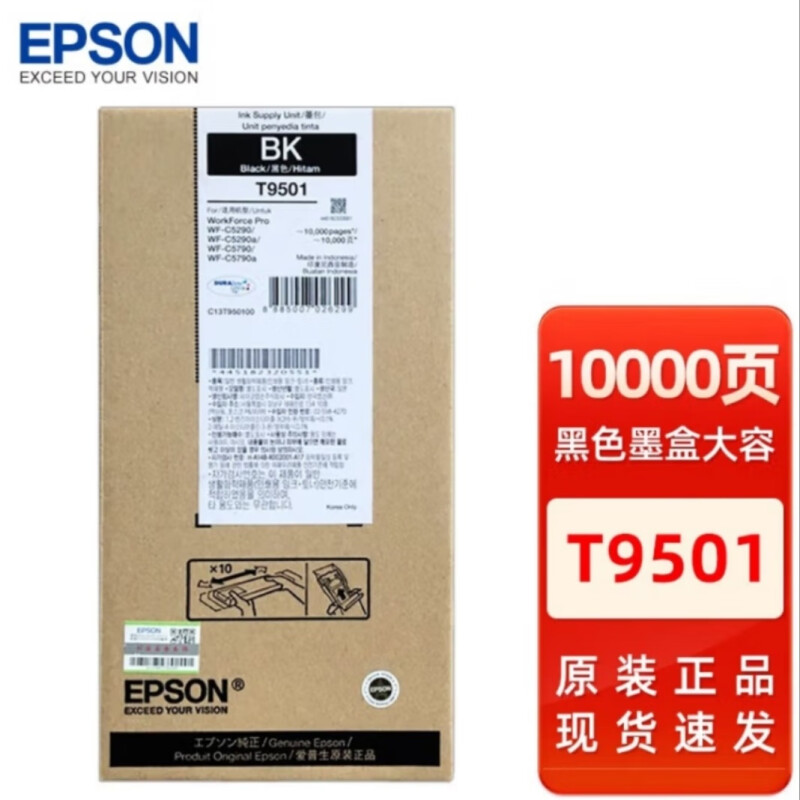爱普生(Epson)墨盒/喷墨头/T9501(黑)10000页(C5290/C5790) - 爱普生(Epson)