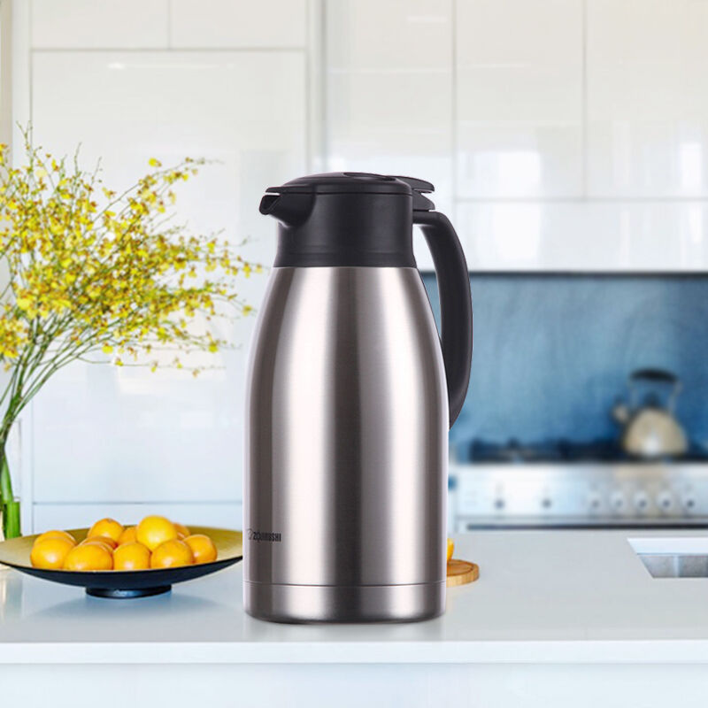 象印(ZOJIRUSHI)SH-HA19C-XA(不锈钢色)不锈钢真空保温瓶家用办公咖啡水壶1900ml - 象印(ZOJIRUSHI)
