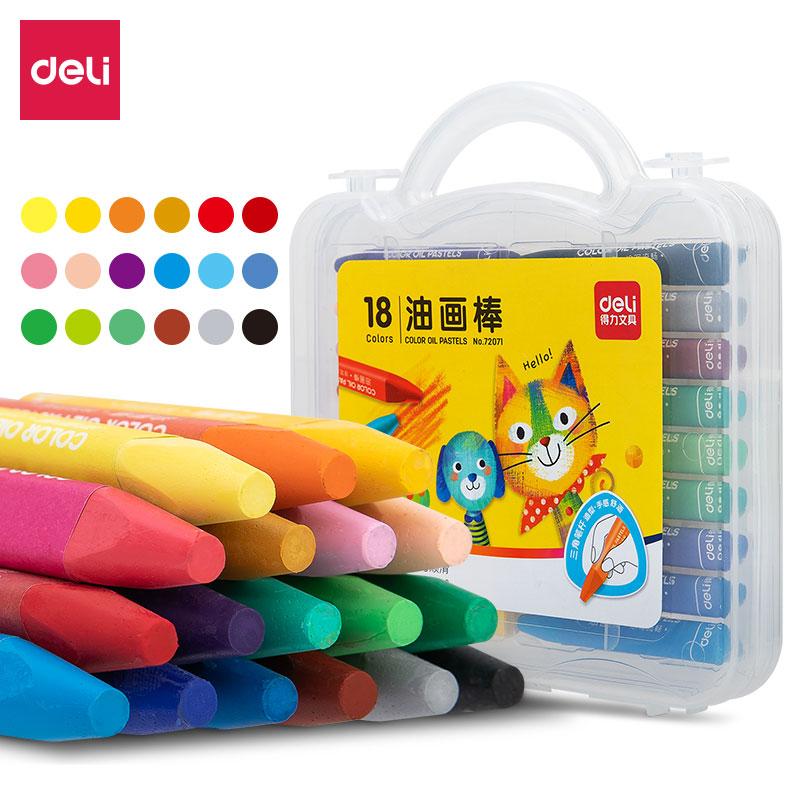 得力(deli)72071(混色)18色油画棒