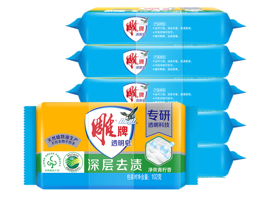雕牌 透明皂N5 102g*6 - 雕牌