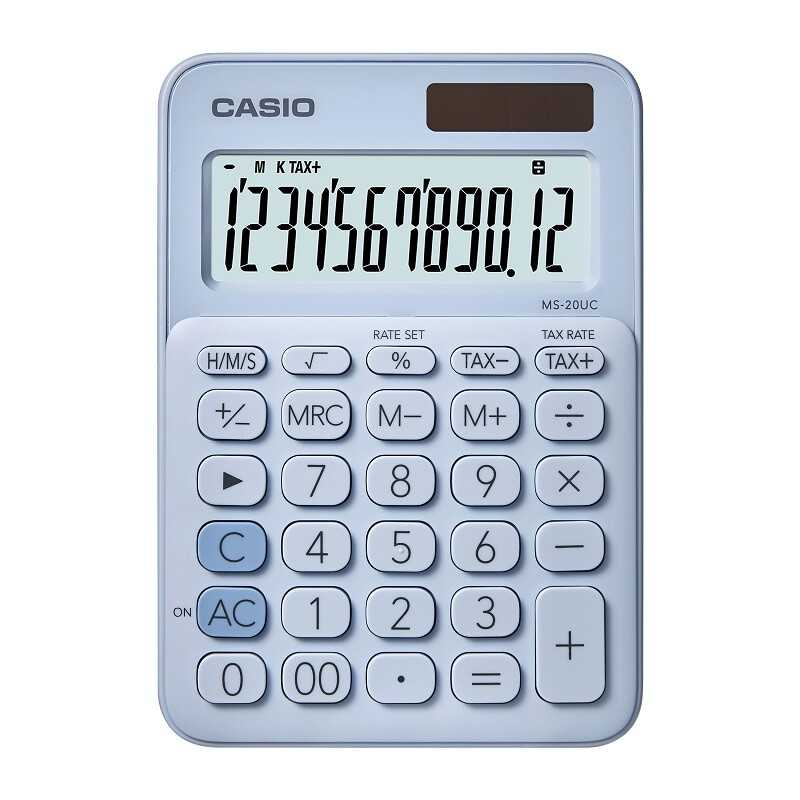 卡西欧(CASIO)MS-20UC(蓝色)少女计算器 - 卡西欧(CASIO)