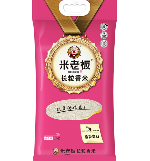 米老板盘锦大米10kg/袋(非真空编织袋包装) - 米老板