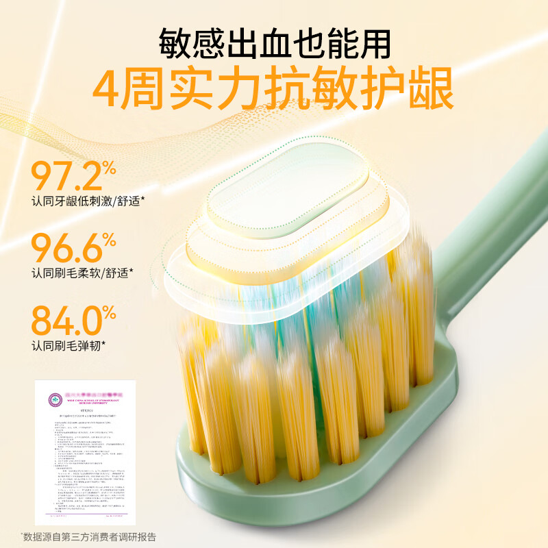 狮王(Lion)细齿洁宽薄火山炭软毛牙刷61孔宽头1支装