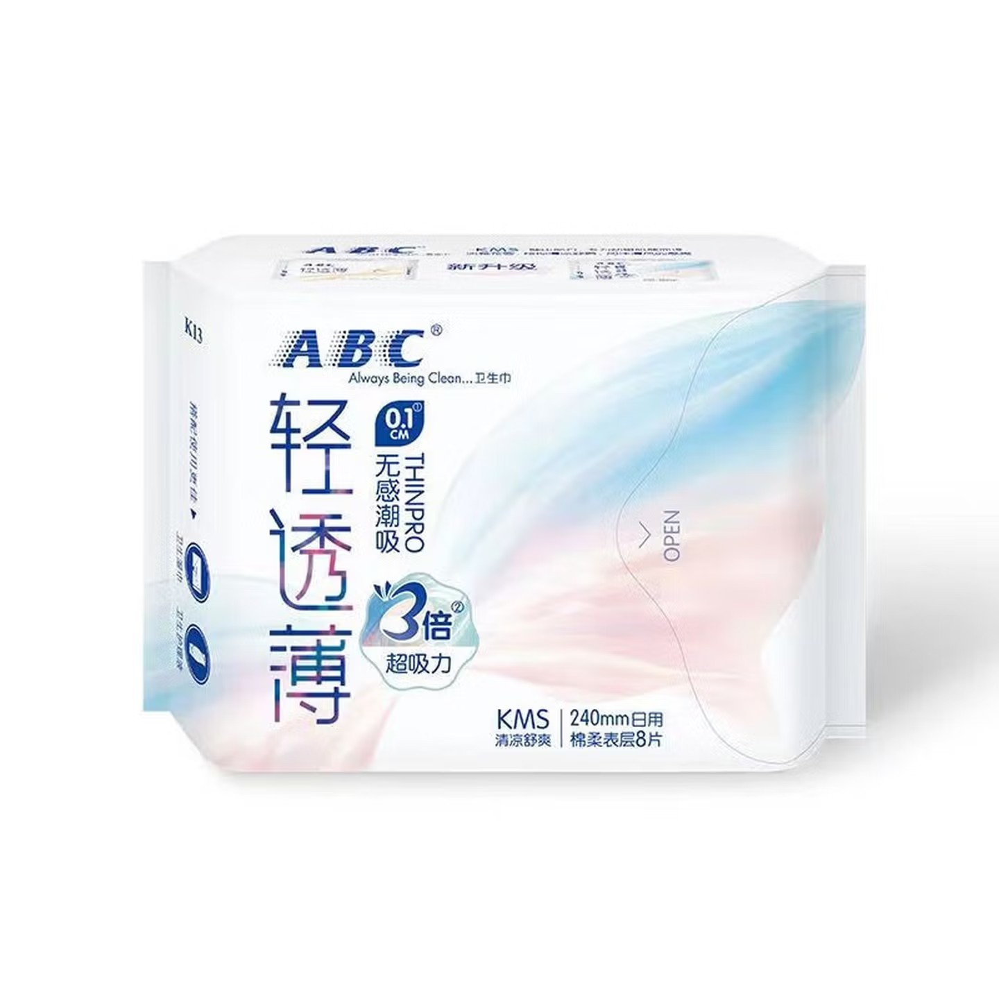 ABC 日用超极薄绵柔卫生巾K13 - ABC