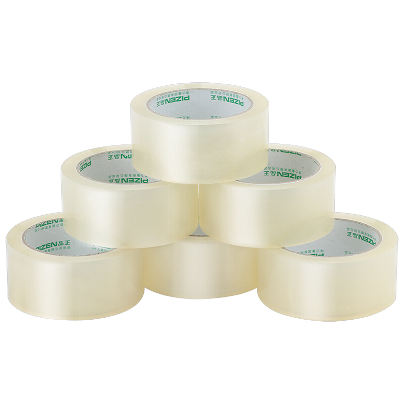 得力(deli)品正30912(透明)封箱胶带48mm*100y*45um(6卷/筒)