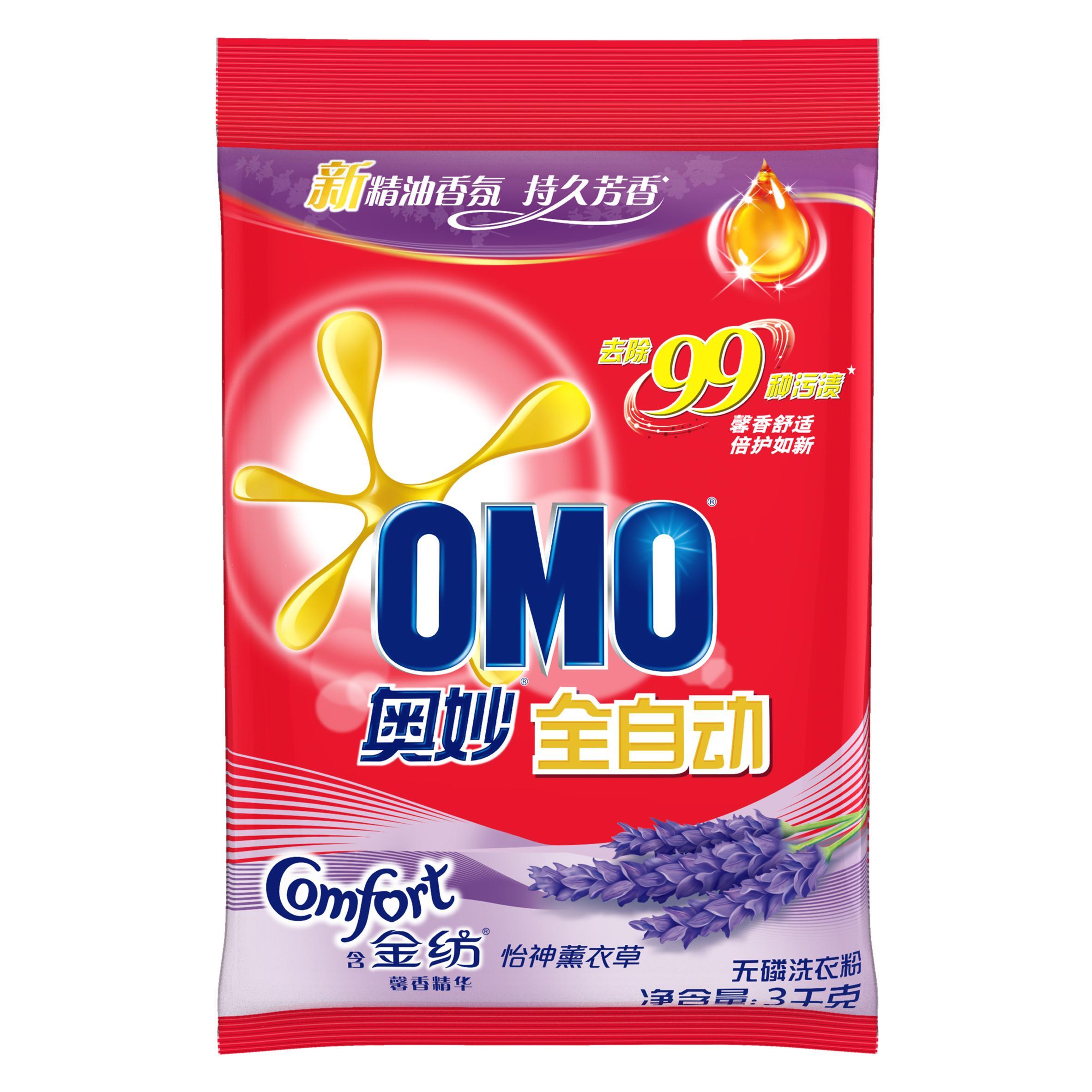 奥妙(OMO)全自动含金纺馨香精华无磷洗衣粉4×3000g - 联合利华-奥妙(OMO)