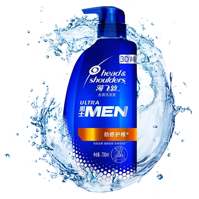 海飞丝(Head&amp;amp;shoulders)380ml男士去屑劲感强根型洗发露 - 宝洁-海飞丝(Head&shoulders)