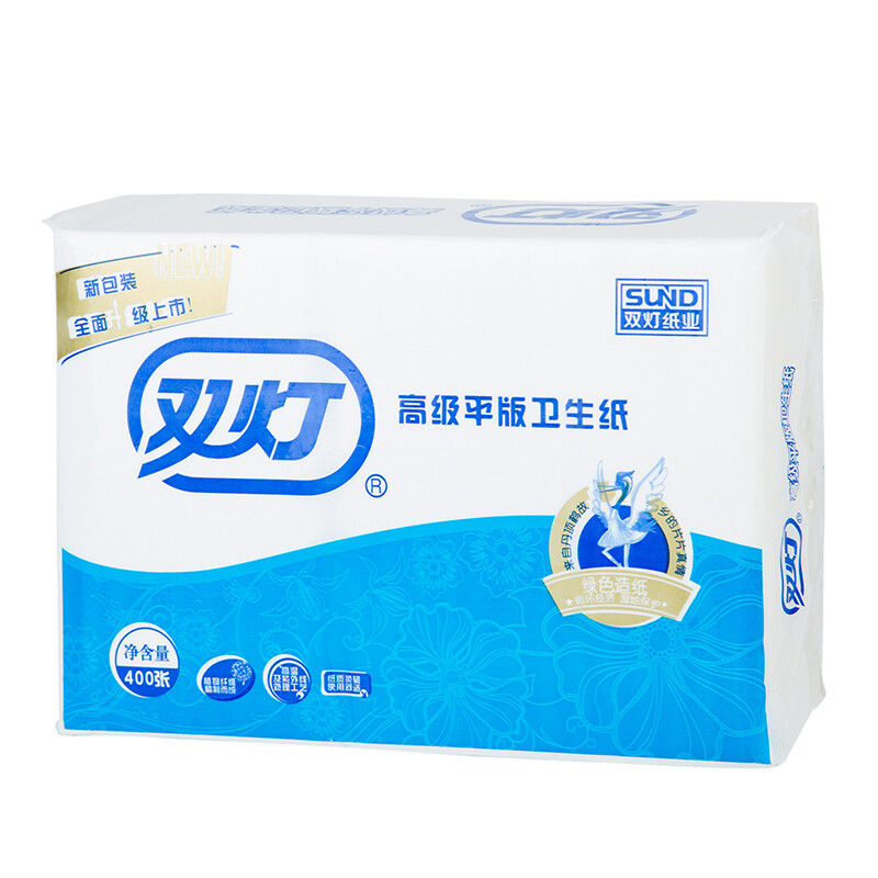 双灯精品400平板卫生纸 - 双灯