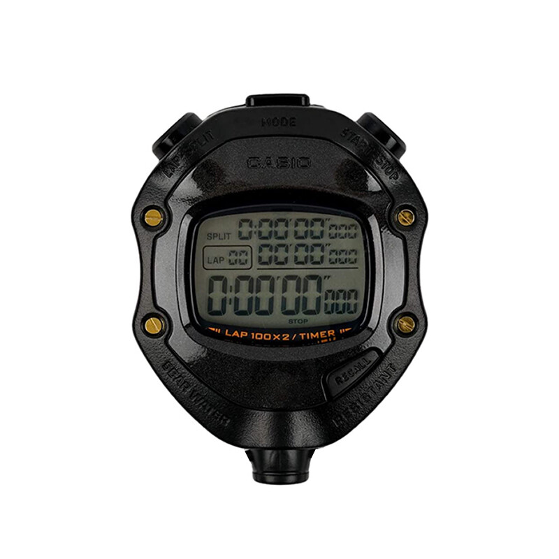 卡西欧(CASIO)HS80TW秒表电 赛田径足球防水跑步计时